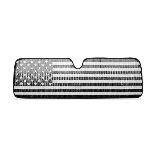 Jeep Wrangler JK JKU JL JLU 1997-2023 & Jeep Gladiator JT 2020-2023 Windshield Sun Shade - American flag